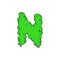 Slime Vector Logo Letter N