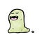 slimy cartoon ghost