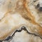 Slimy Marble: A Delicate Wash Of Imaginative Landscapes On An Old Amber And Black Slab