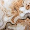 Slimy Marble: A Detailed Painting With Brown And White Swirls