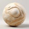 Slimy Marble: A Marbled Sphere In Beige Colors