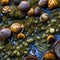 A slimy and wet texture with snails and seaweed4, Generative AI