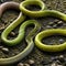 A slimy and wriggly texture with writhing snakes and worms4, Generative AI