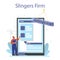 Slinger online service or platform. Professional workers