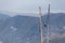 Slingshot for jumping in the air on the top of Tahtali Mountain in Kemer, Turkey