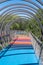 Slinky springs to fame bridge Oberbausen, Germany