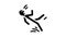 slipped man fall accident glyph icon animation