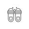 Slippers sandals shoes icon. Element of hygiene icon