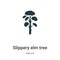 Slippery elm tree vector icon on white background. Flat vector slippery elm tree icon symbol sign from modern nature collection