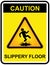 Slippery floor sign