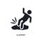 slippery isolated icon. simple element illustration from cleaning concept icons. slippery editable logo sign symbol design on