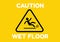 Slippery Surface Slippery Floor Wet Floor sign falling man vector