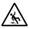 Slippery Symbol Sign, Vector Illustration, Isolate On White Background Label .EPS10