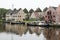 Slipway and warehouses, Dokkum, the Netherlands