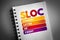 SLOC - Standby Letter Of Credit acronym on notepad, business concept background