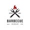 slogan barbecue logo minimalist classic vector design