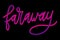 Slogan FaRAWAY phrase graphic vector Print Fashion lettering calligraphy