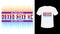 Slogan Never give up lettering colorful print white T-shirt.