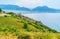 The slope with Alanya fortress wall