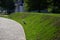 slope with lawn grass, erected as part of the Comfortable Urban Environment program