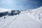 A slope for skiers in the Austrian Alps.