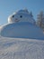 Slopes of ski-resort Ruka Finland