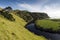 Sloping Farmland with a river on the West coast of