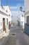 Sloping narrow street of Montilla, Cordoba, Spain