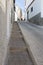Sloping narrow street of Montilla, Cordoba, Spain