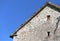 Sloping roof of a mountain house