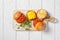 Sloppy Joe sandwiches on a cutting board, top view