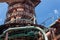 Sloss Furnaces National Historic Landmark, Birmingham Alabama USA, inclined walkway around industrial structure