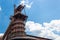 Sloss Furnaces National Historic Landmark, Birmingham Alabama USA, monumental view of industrial steel mill structure wrapped with