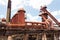 Sloss Furnaces National Historic Landmark, Birmingham Alabama USA, view of stacks and furnaces, old industrial complex