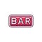 Slot bar color line icon. Gambling casino.
