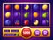 Slot machine game screen with fruits online casino