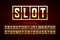 Slot machine style font