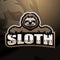 Sloth mascot esport logo design