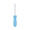 Slotted common blade screwdriver construction and renovation tool icon