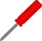 Slotted common blade screwdriver flat  icon for apps and websites. copies space.