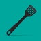 Slotted nylon spatula icon