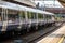 SLOUGH, ENGLAND- 11 September 2022: Elizabeth Line train at Slough train station