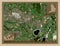 Slough, England - Great Britain. Low-res satellite. Labelled poi