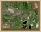 Slough, England - Great Britain. Low-res satellite. Major cities