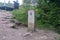 Slovak border post on Trojmezi point at tripoint of Slovak, Czech, and Poland. Border of three countries