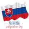 Slovak constitution day. Slovakia Independence Day background