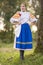 Slovak folklore. Slovak folklore girl.