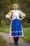 Slovak folklore. Slovak folklore girl.