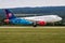 Slovak Government Flying Service Airbus A319 OM-BYA passenger plane display at SIAF Slovak International Air Fest 2019