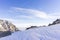 Slovak High Tatras in winter. Mountain shelter  Teryho Chata  in the background